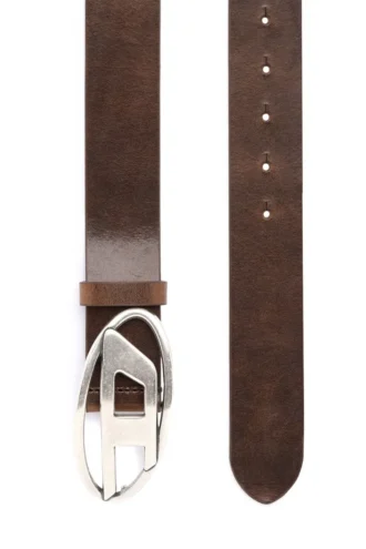 b-1dr 3,9 cm leren riem met D-gesp