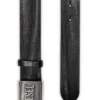 b-metal biscotto Leren riem 4 cm met logoplaatje