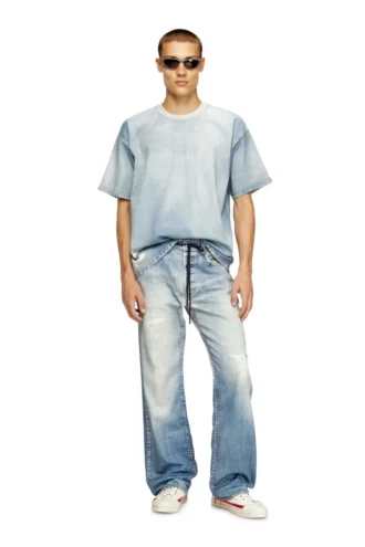 d-box jogg T-shirt met print in bleekeffect JoggJeans