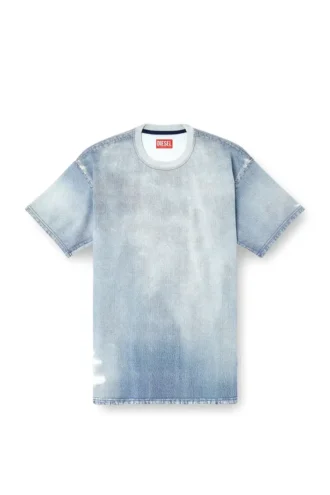 d-box jogg T-shirt met print in bleekeffect JoggJeans