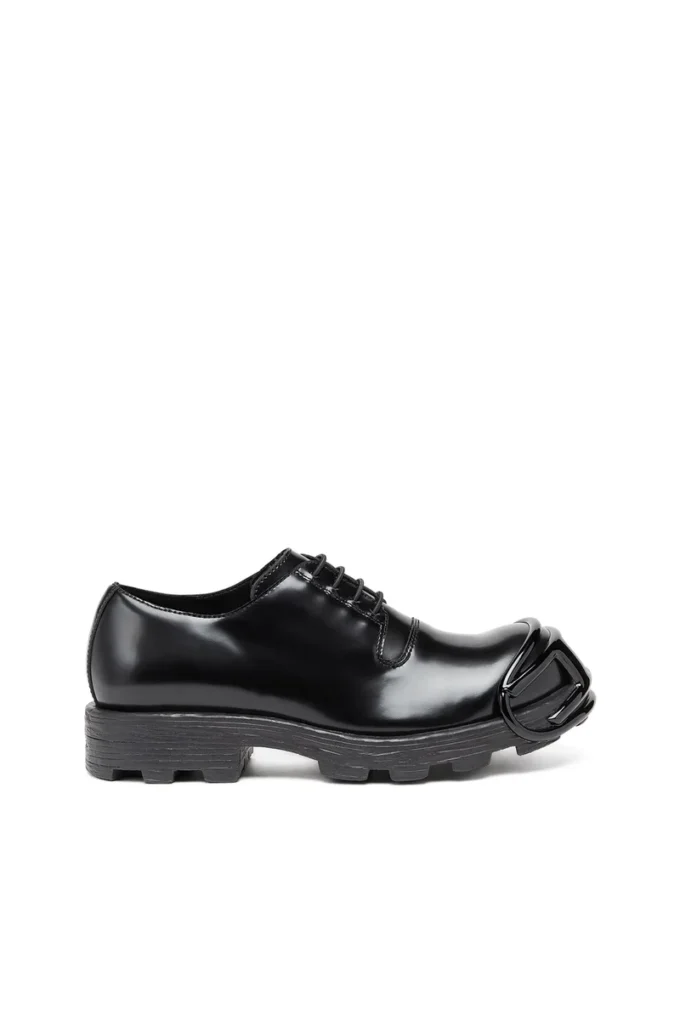 d-hammer so d D-Hammer-Leren veterschoenen met ovale D-neus