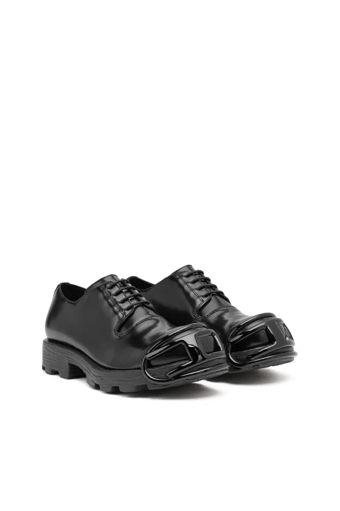 d-hammer so d D-Hammer-Leren veterschoenen met ovale D-neus