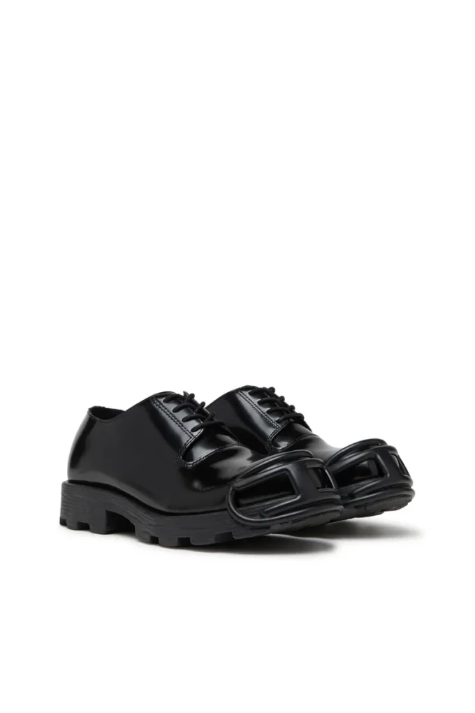 d-hammer so d D-Hammer-Leren veterschoenen met ovale D-neus