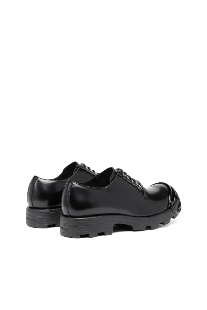 d-hammer so d D-Hammer-Leren veterschoenen met ovale D-neus