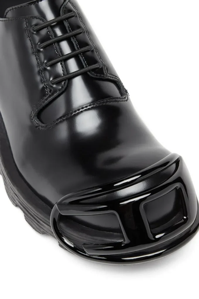 d-hammer so d D-Hammer-Leren veterschoenen met ovale D-neus