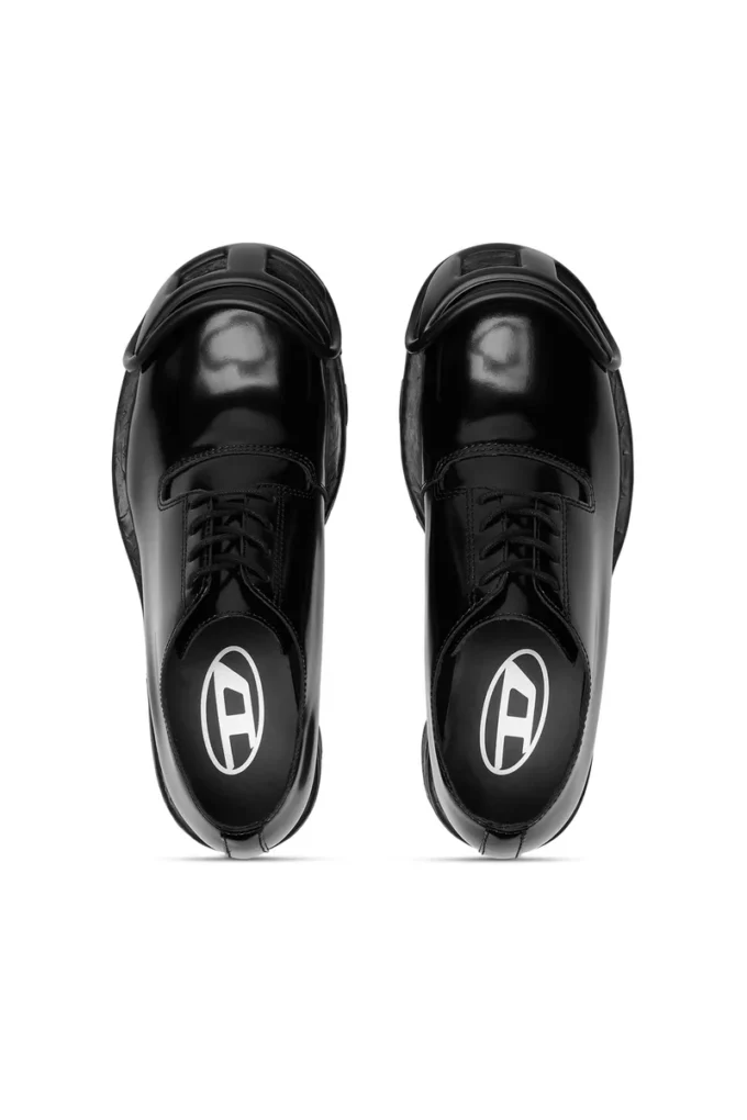 d-hammer so d D-Hammer-Leren veterschoenen met ovale D-neus