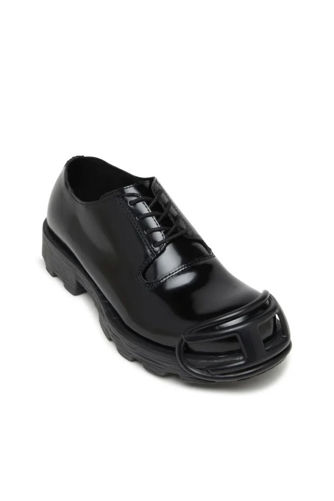 d-hammer so d D-Hammer-Leren veterschoenen met ovale D-neus
