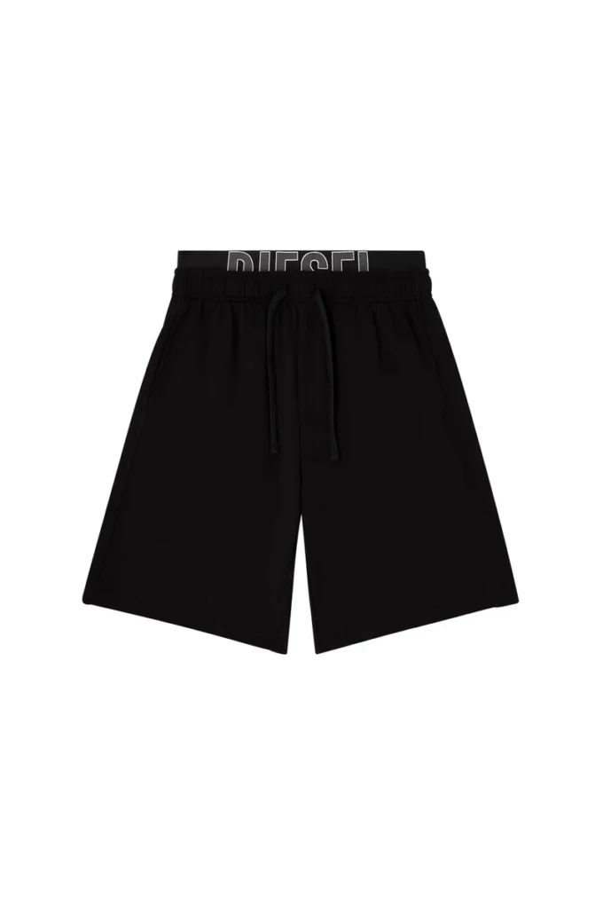 devin-d-pop Katoenen loungeshort met Diesel-logo
