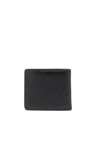 flag-d bi-fold coin s 3d Bi-fold leren portemonnee met logo in reliëf