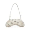 play crossbody Play-schoudertas van bedrukt glanzend PU