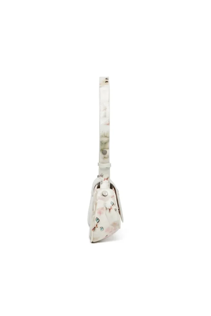 play crossbody Play-schoudertas van bedrukt glanzend PU