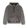 s-boxt-hood-den Hoodie met raw-cut patch op de rug