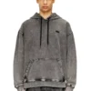 s-boxt-hood-den Hoodie met raw-cut patch op de rug
