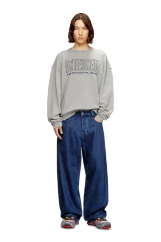 s-boxt-raw-v1 Katoenen sweatshirt met applicatielogo