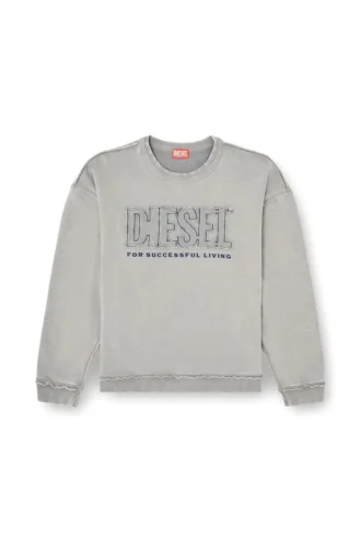 s-boxt-raw-v1 Katoenen sweatshirt met applicatielogo