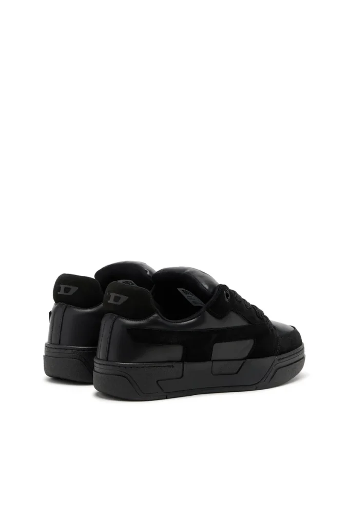 s-d-ollie low D-Ollie-Monochrome sneakers van suède en leer