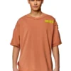 t-boxt-dbl T-shirt met destroyed peel-off effect