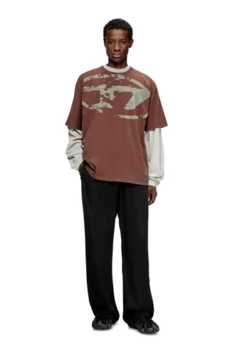 t-boxt-n14 T-shirt met distressed logo
