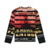 t-craneup-ls T-shirt met gestreepte filmprint