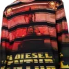 t-craneup-ls T-shirt met gestreepte filmprint