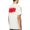 t-just-n4 T-shirt met logo-flockprint van biologisch katoen